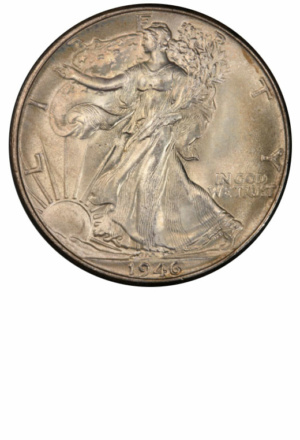 1946 Walking Liberty Half D How much are my coins worth?