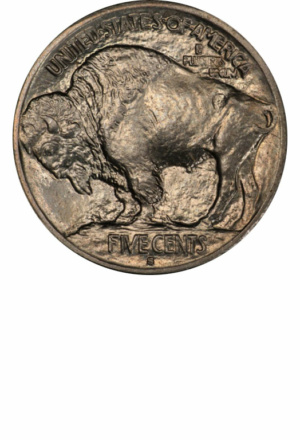 Buffalo Nickel, Type 1 Reverse