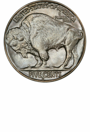 Buffalo Nickel, Type 2 Reverse