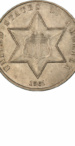 Type 3 3-Cent Silver (Trime), Obverse