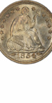 Seated Half Dime With Arrows, Obverse