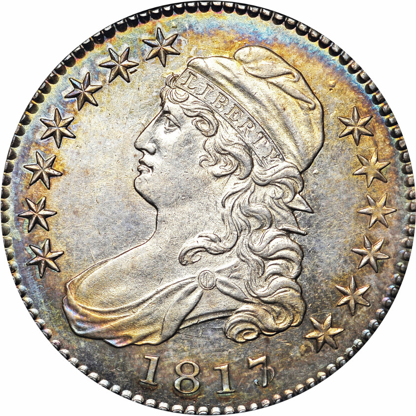 1817/3 Capped Bust Half Dollar, Overton-101 (R.3, Red Book), Obverse